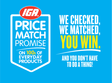 IGA Youngtown Price Match Promise
